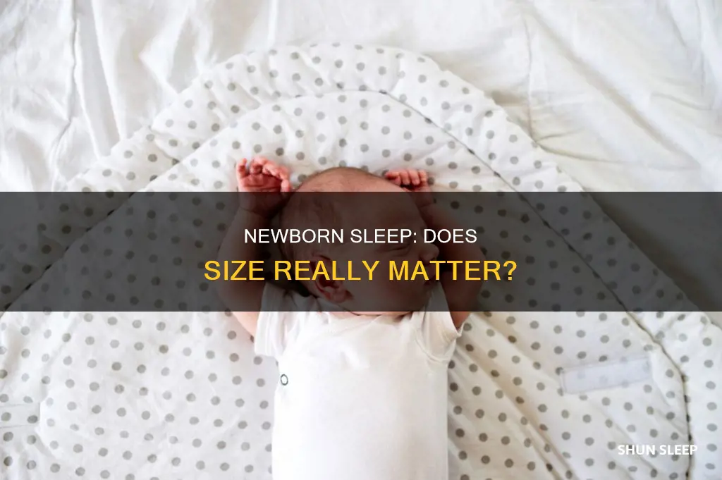 do big newborns sleep better