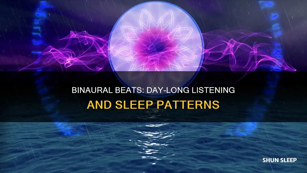 do binarual beats listen throughout day mess up sleep