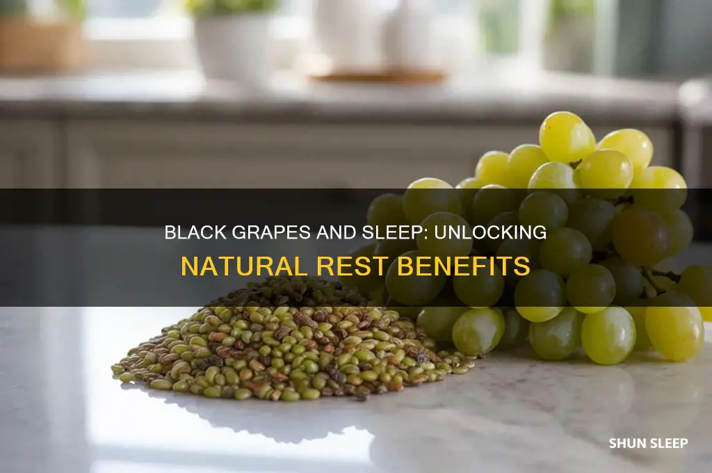 do black grapes help you sleep