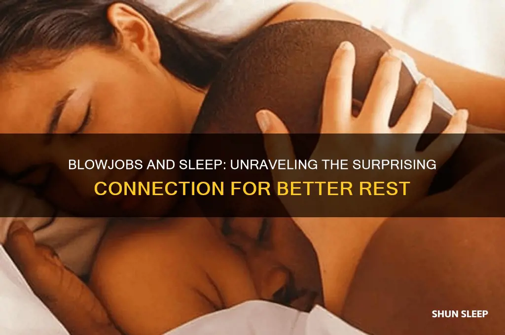 do blowjobs help you sleep