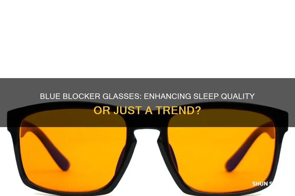 do blue blocker glasses help with sleep