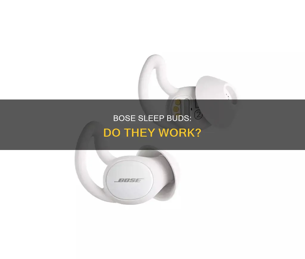 do bose sleep buds work