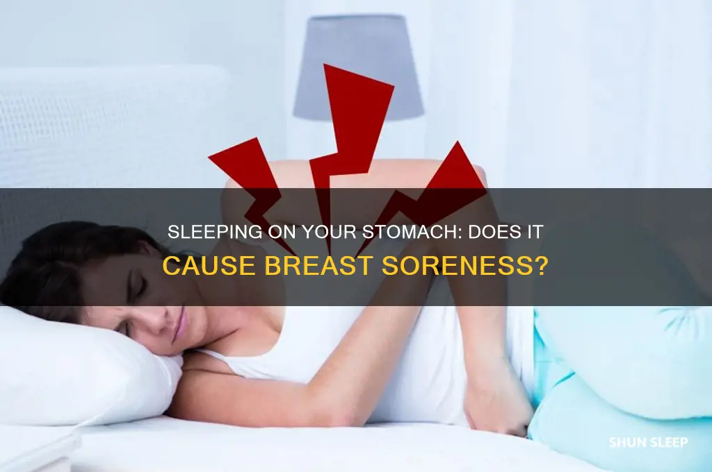 do breasts get sore sleeping on them