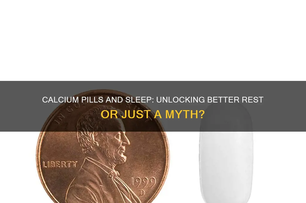 do calcium pills help you sleep