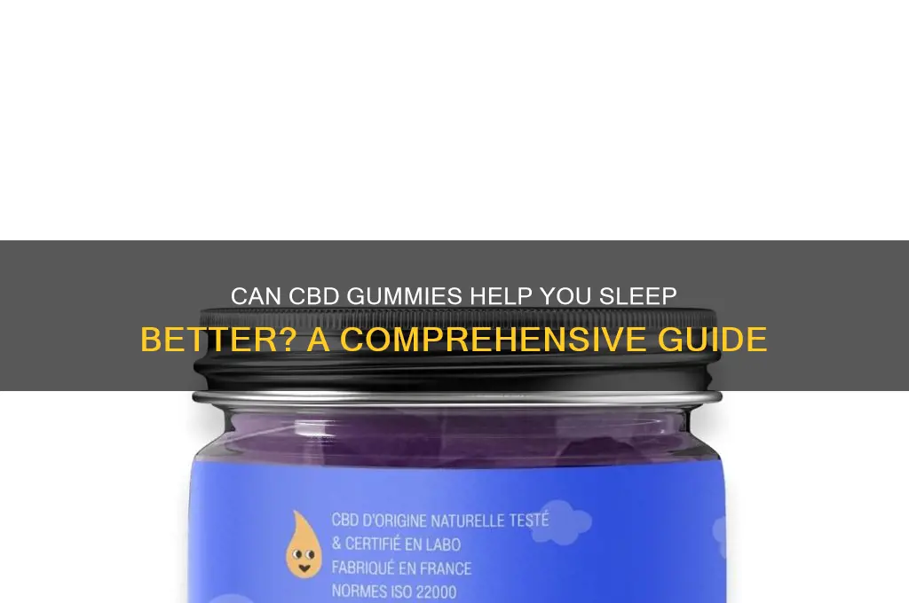 do cbd gummies get you to sleep