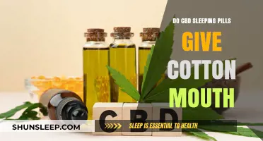 CBD Pills: Dry Mouth and Sleep