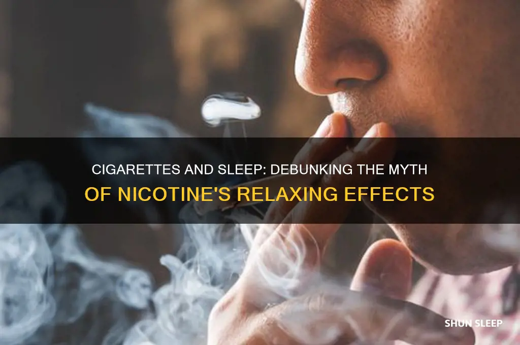 do cigarettes help sleep
