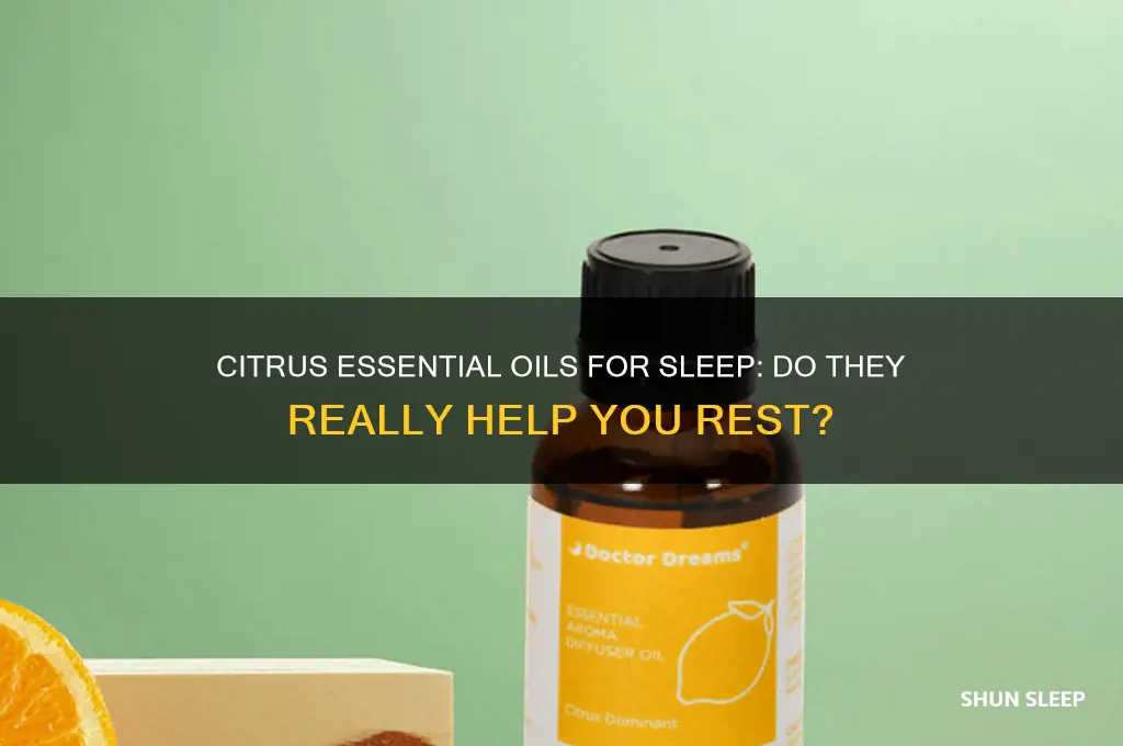 do citrus essential oils help you sleep