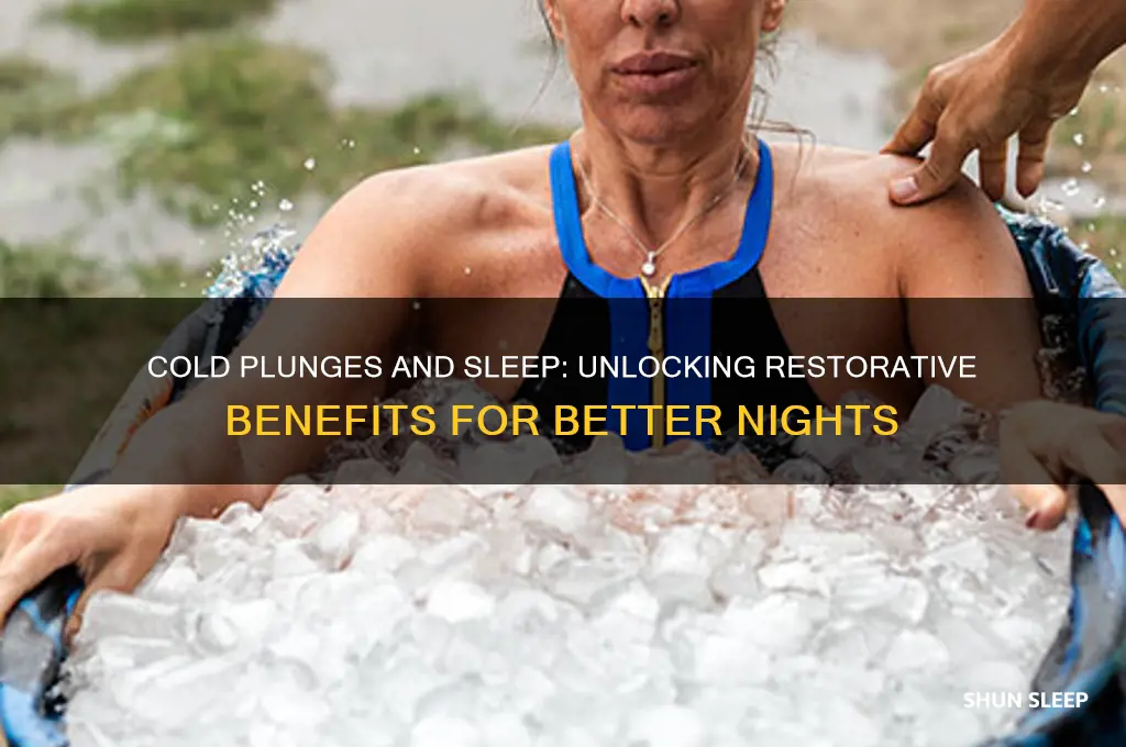 do cold plunges help with sleep