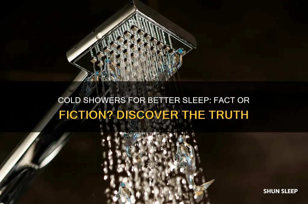 do cold showers help sleep