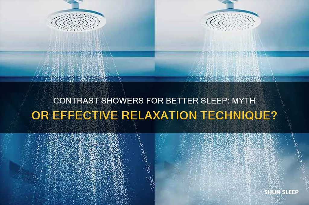do contrast showers help you sleep