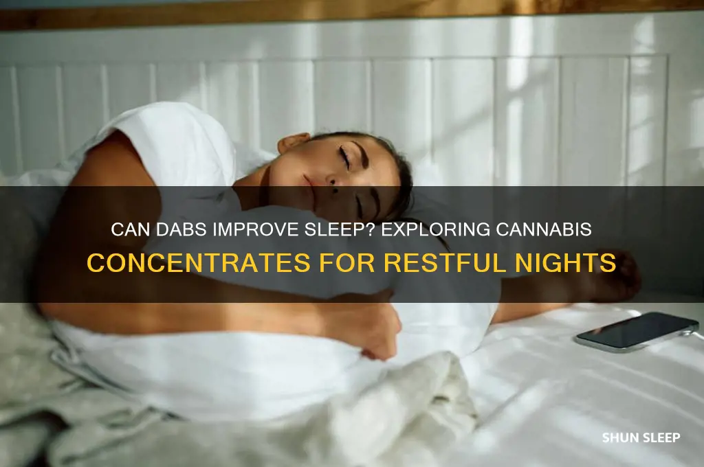 do dabs help you sleep