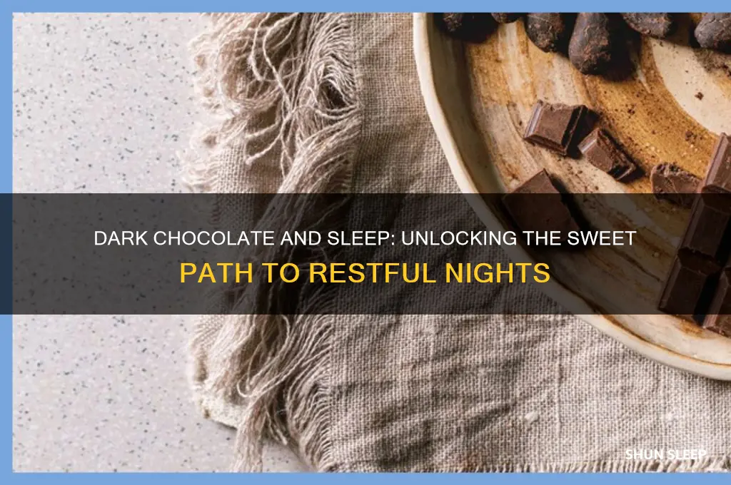 do dark chocolate help you sleep