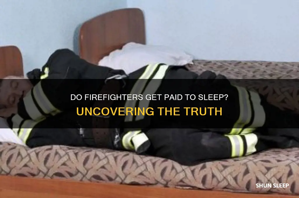 do firefighters get paid to sleep