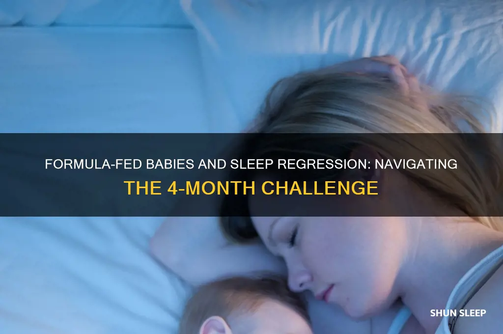 do formula fed babies have 4 month sleep regression