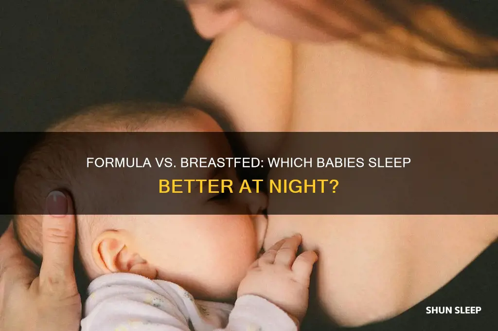 do formula fed babies sleep better than breastfed