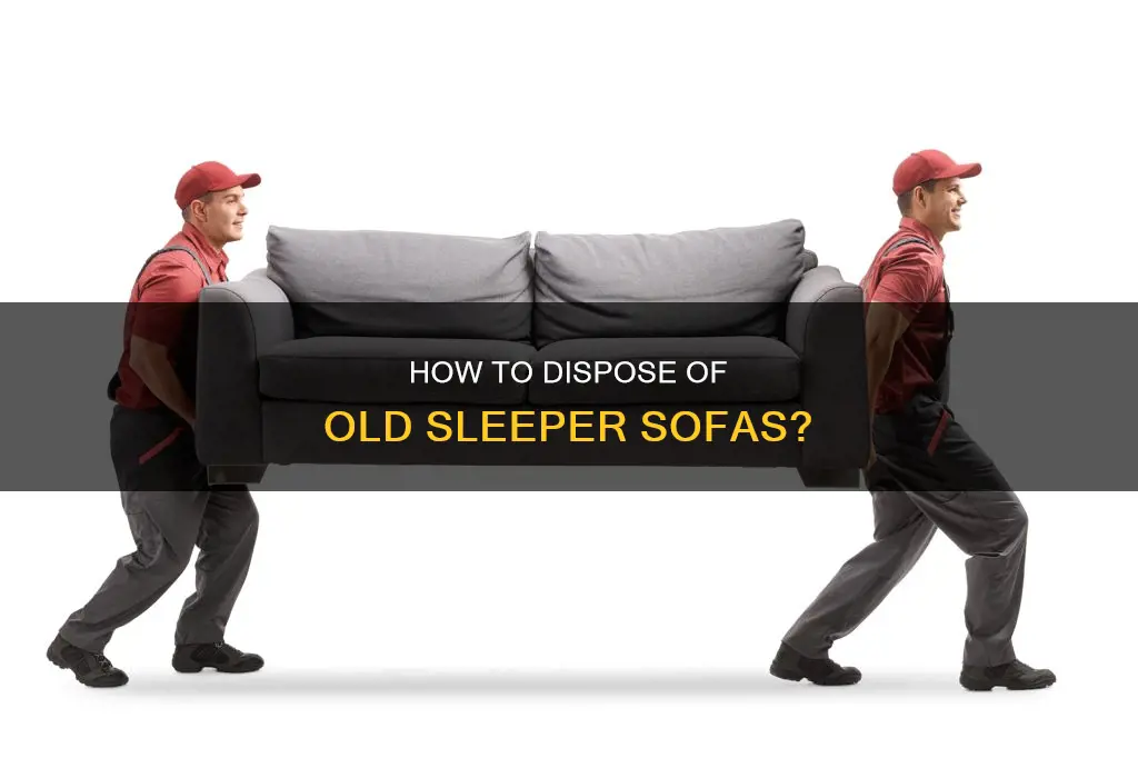 do furniture stores take away old sleeper sofas