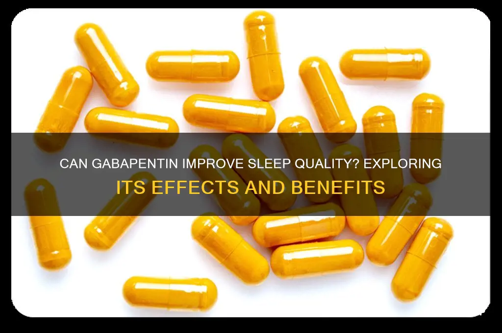 do gabapentin help you sleep