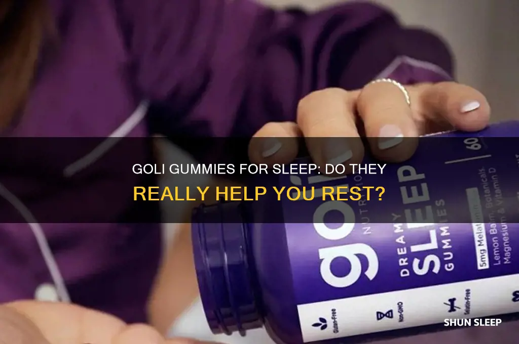 do goli gummies help you sleep
