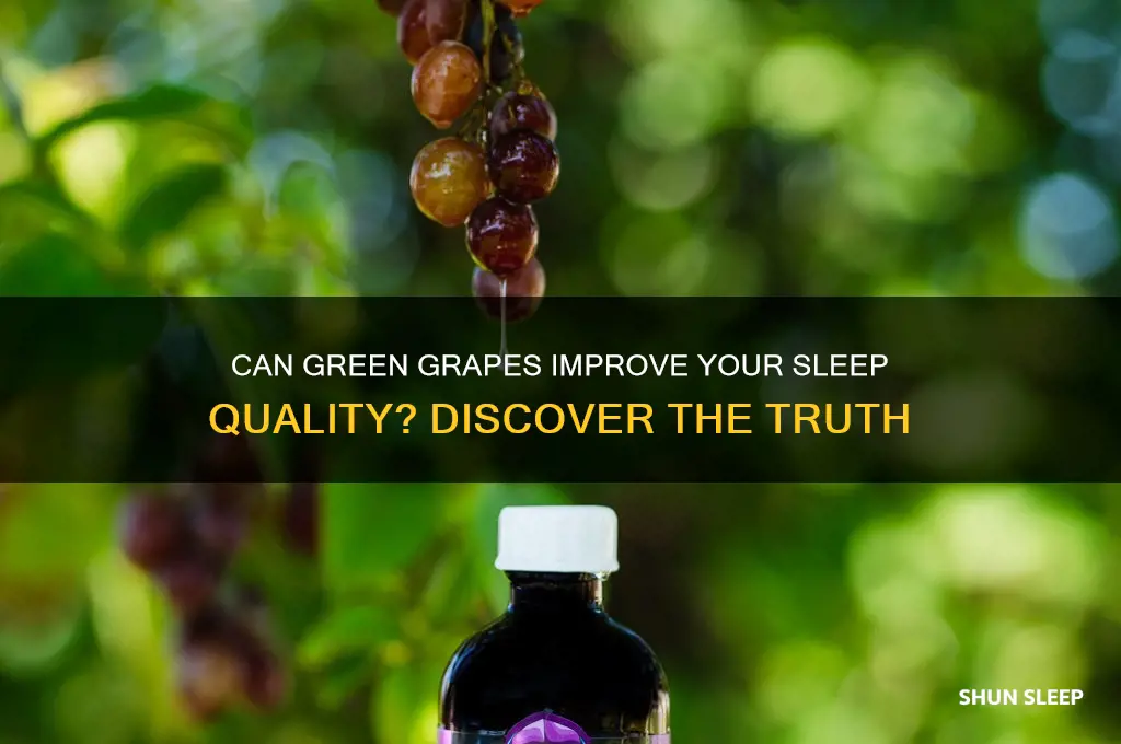 do green grapes help you sleep