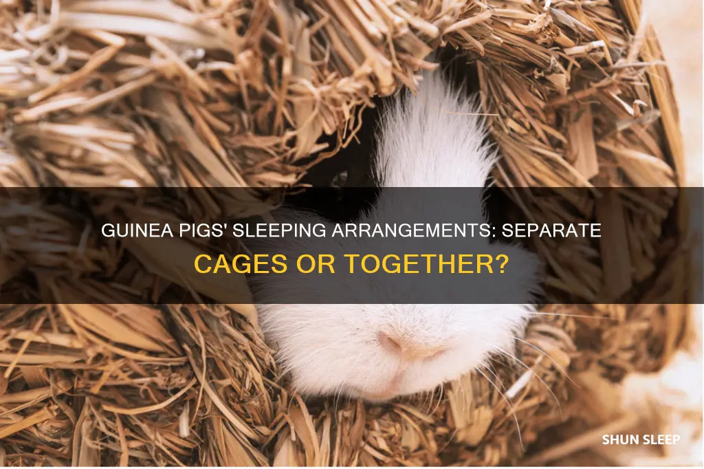 do guinea pigs need to sleep seperate cage