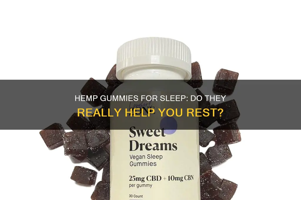 do hemp gummies help sleep