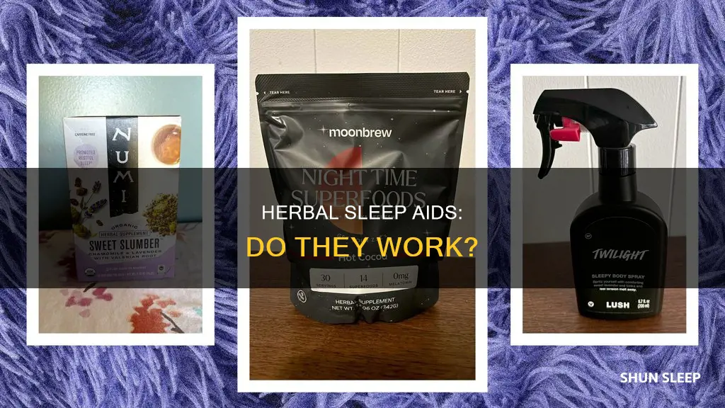 do herbal sleep aids work