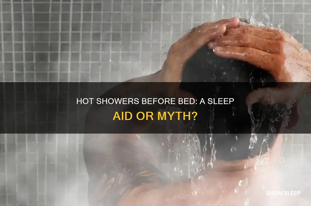 do hot showers before bed help you sleep