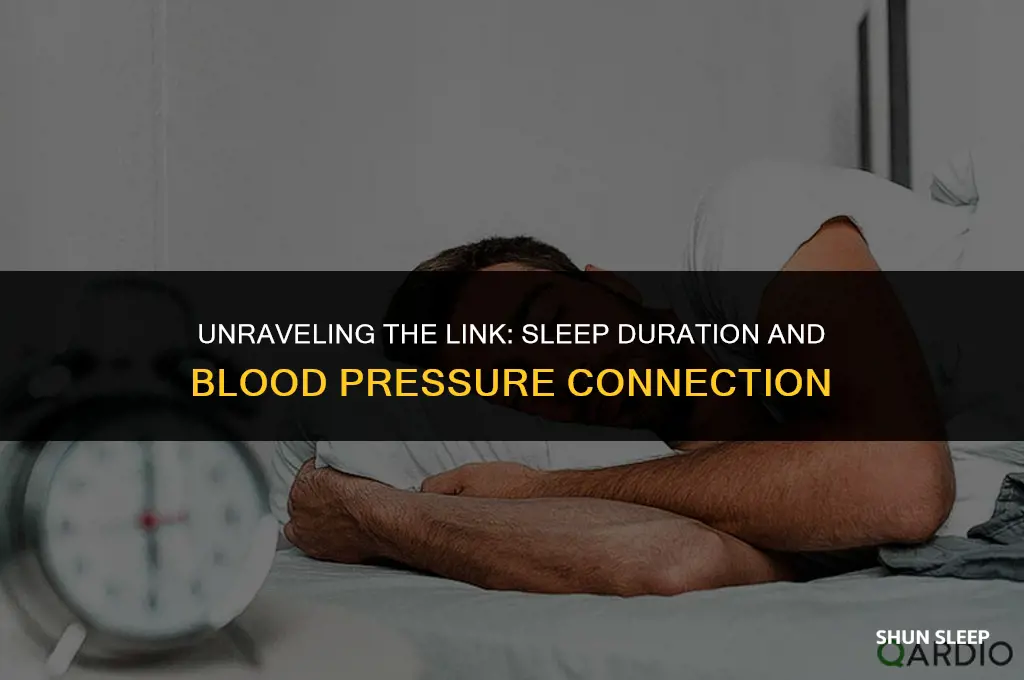 do hours of sleep correlate with high blood pressure