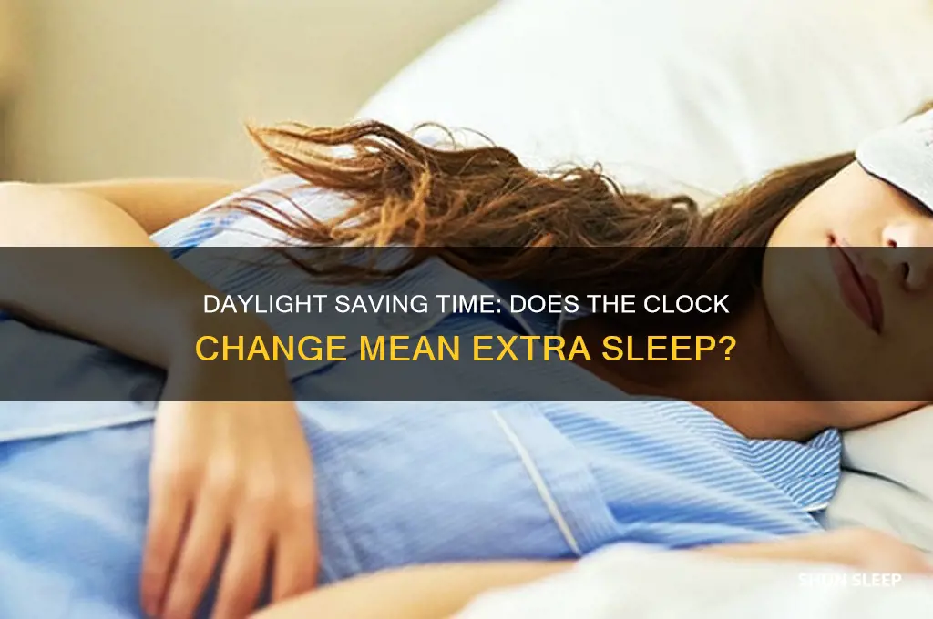 do i get extra sleep daylight savings