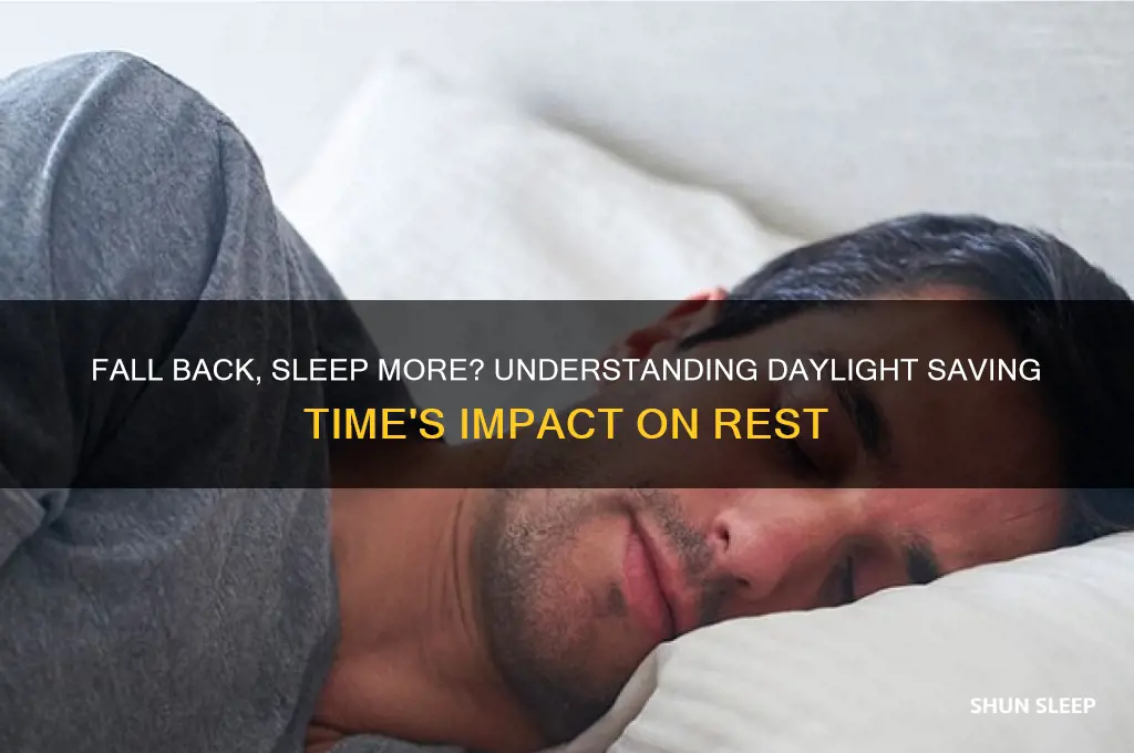 do i get more sleep when clocks go back