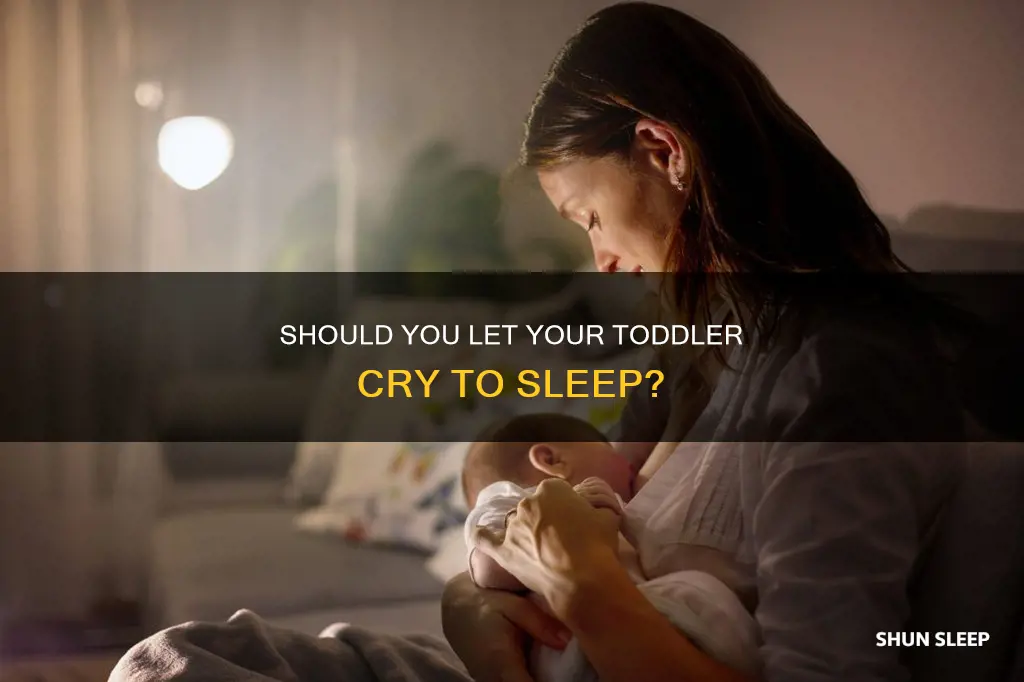 do i let my 1 year old cry to sleep