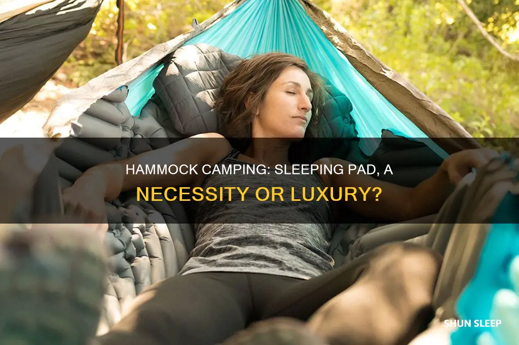 do i need a sleeping pad in a hammock