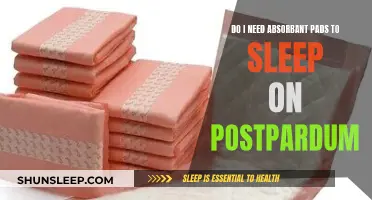 Postpartum Sleep: Absorbent Pads, Are They Necessary?
