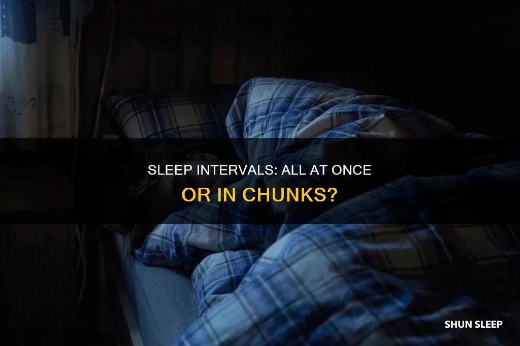 do i need sleep all at once