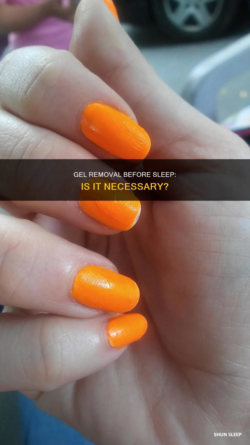 do i need to remove gel when i sleep