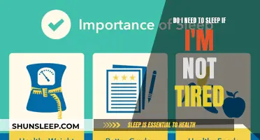 Sleep and Rest: When to Sleep and When to Rest