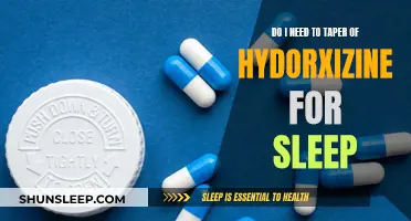 Should You Gradually Stop Taking Hydroxyzine for Sleep?