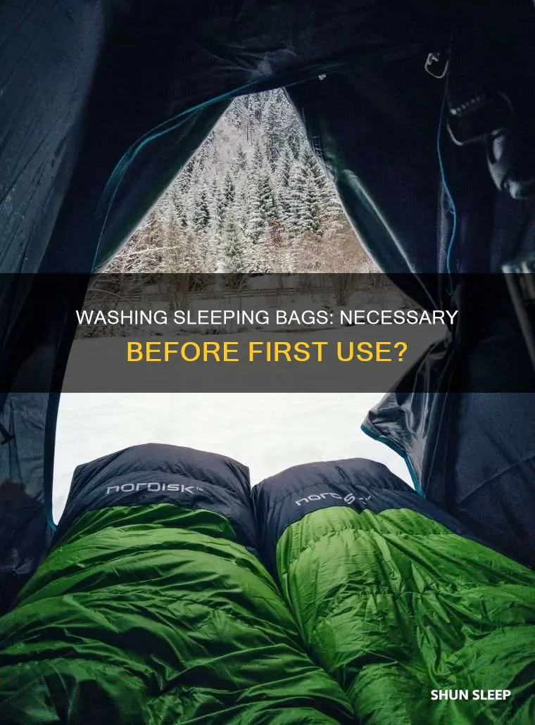 do i need to wash sleeping bag first use