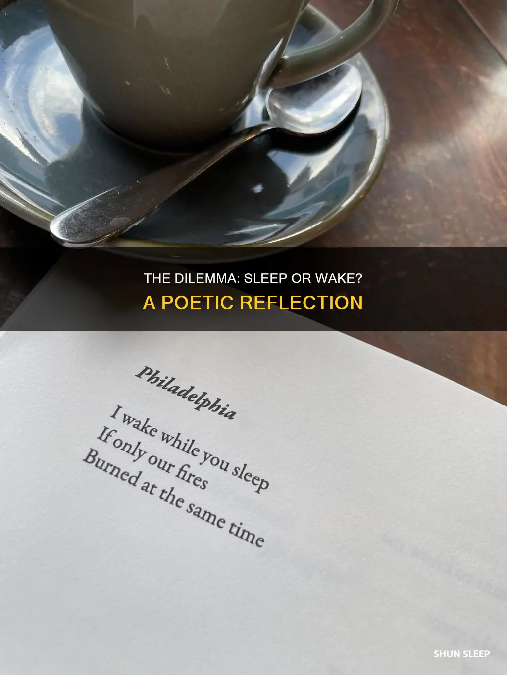 do i sleep or do i wake poem