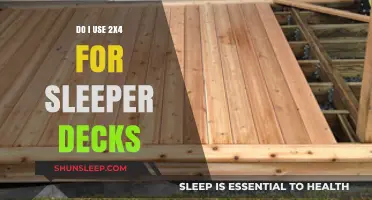 Using 2x4 for Sleeper Decks: Is It a Good Idea?