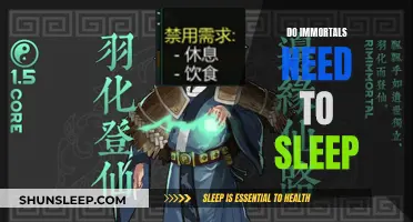Immortality and Sleep: An Eternal Rest?