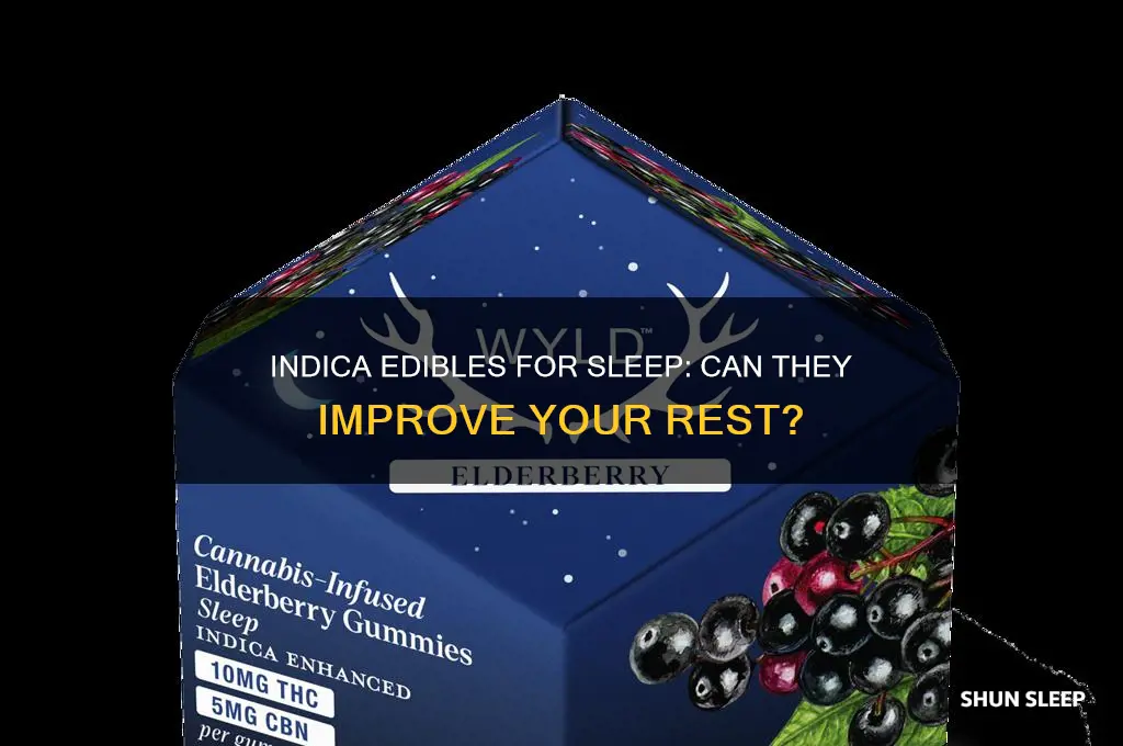 do indica edibles help with sleep