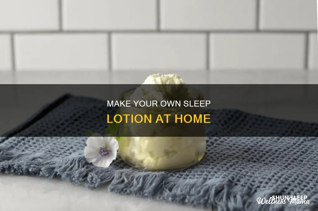 do it yourself homemade bath & body works sleep lotion