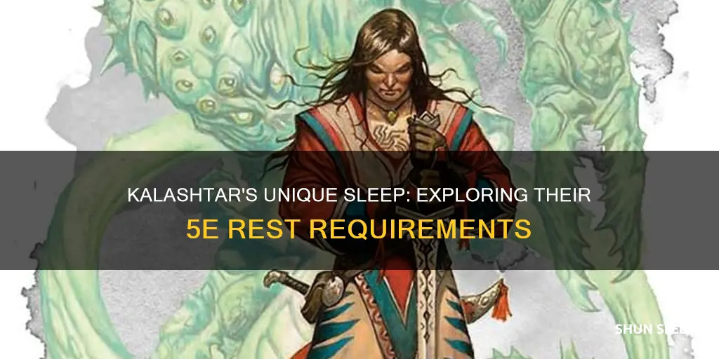 do kalashtar need sleep 5e