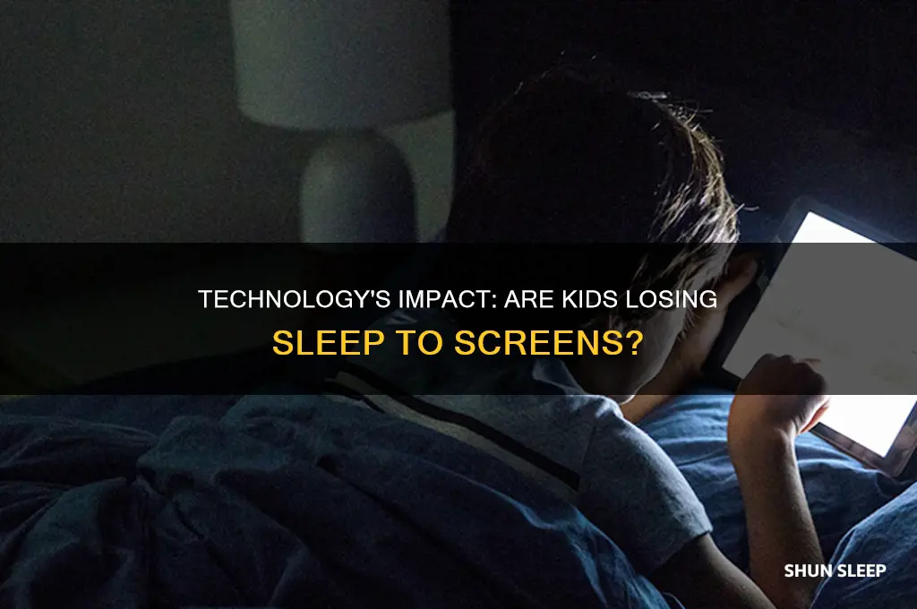 do kids get less sleep from technology