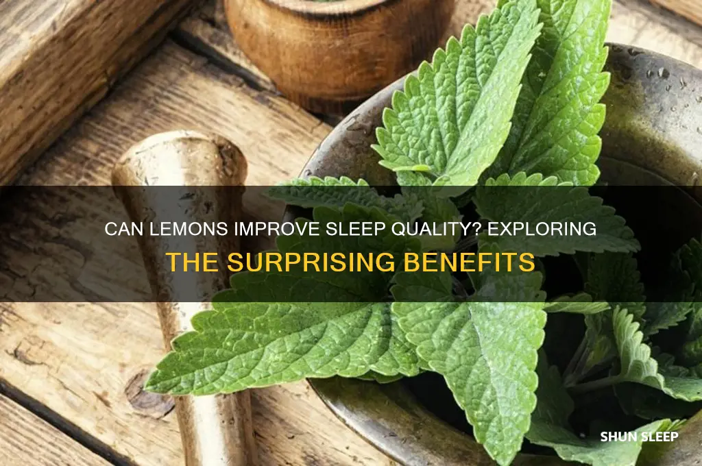do lemons help you sleep