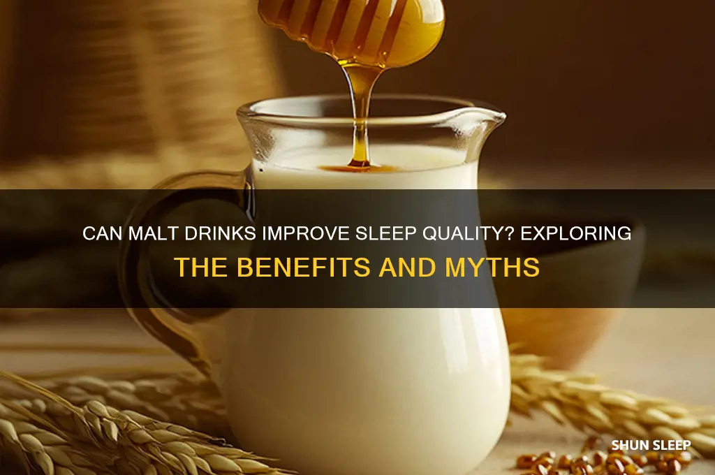 do malt drinks help you sleep
