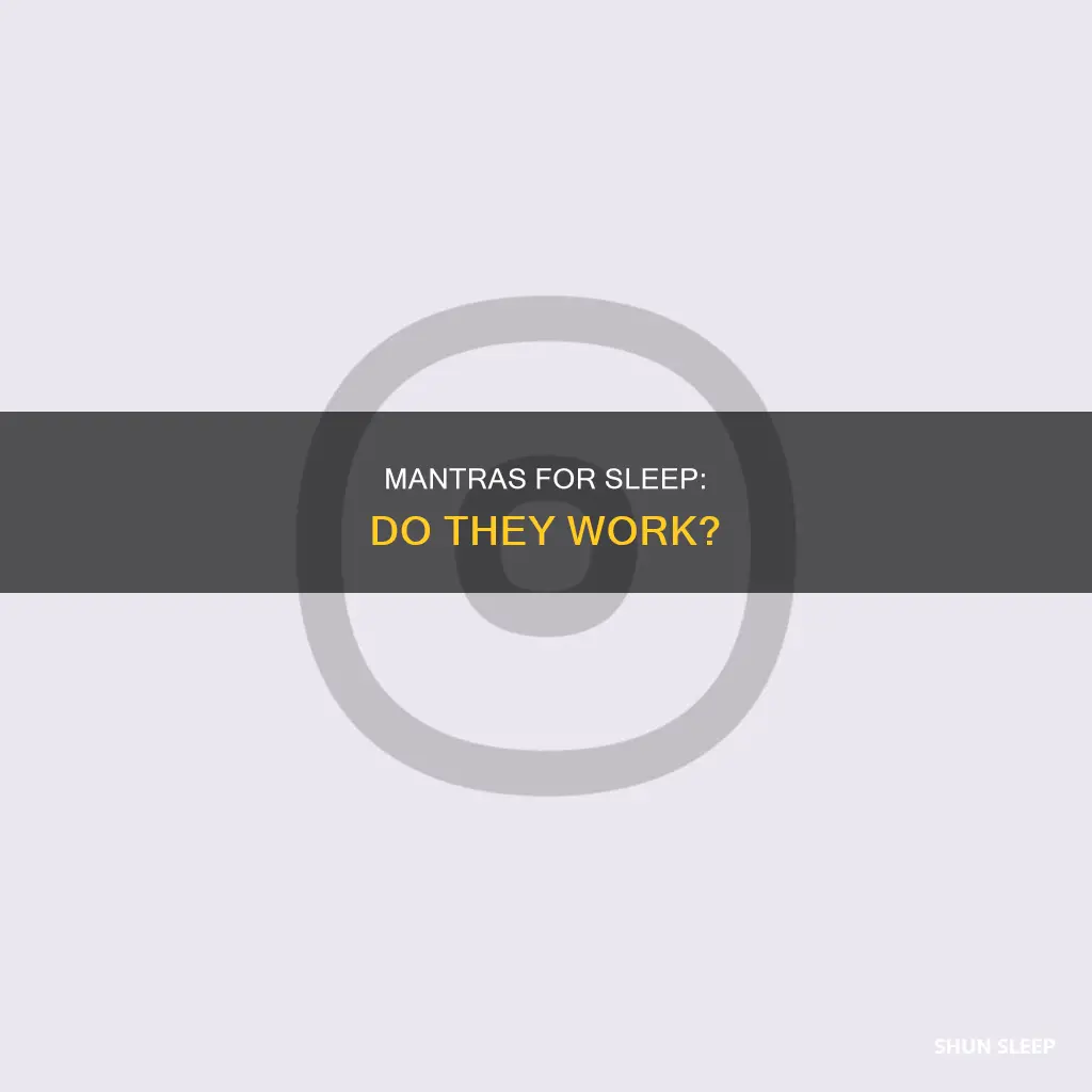 do mantras work sleeping