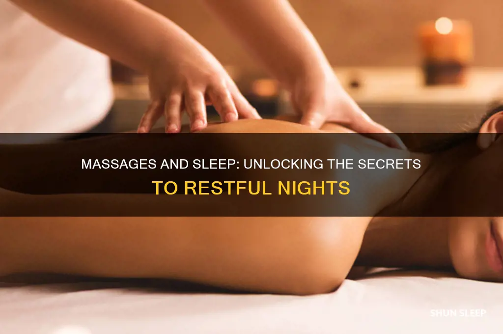 do massages help you sleep better